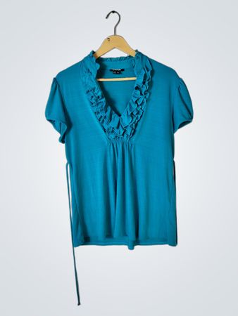 My Michelle Ruffle Sleeve Blouse