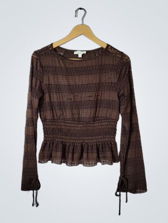 Kirious Los Angeles Brown Cropped Top