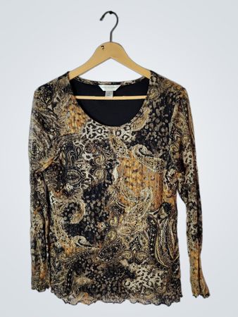 Christopher & Banks Petite Long Sleeve Top
