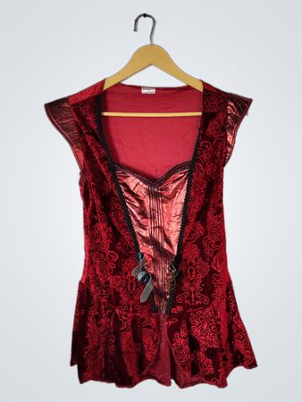 Red Lace Vest
