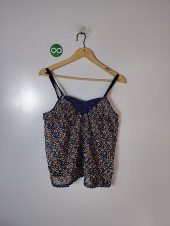Mud Floral Lace Cami Top