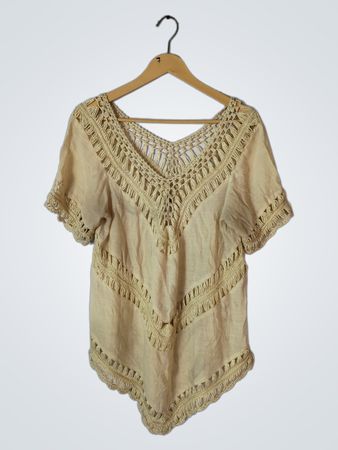 Crochet Trim Boho Top