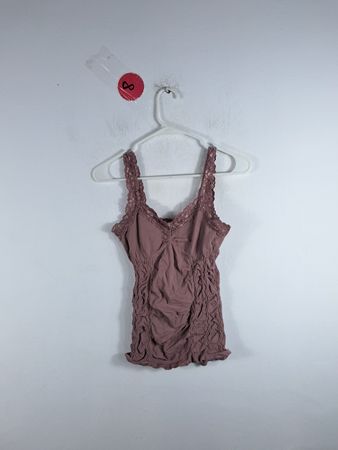 Brown Lace Trim Camisole
