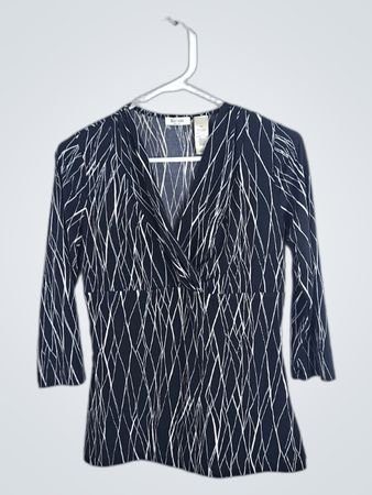Liz & Co. Petite Black and White Blazer