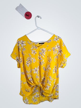 Yellow Floral Blouse