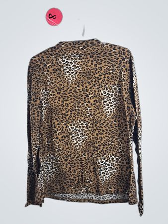 Bailey's Blossoms Long Sleeve Animal Print Top
