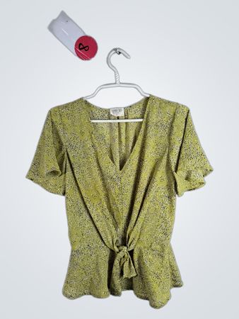 Sienna Sky Green Polka Dot Blouse