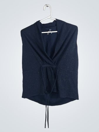 Navy Blue Sleeveless Top