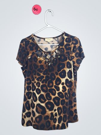 Diana Belle Leopard Print Top