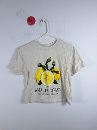T-Shirt with Amalfi Coast Graphic
