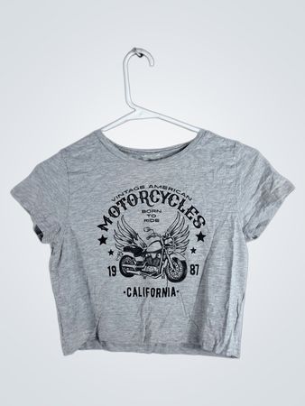 Gray Motorcycle T-Shirt