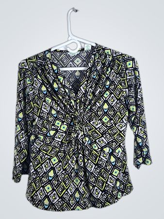 Lane Bryant Petite Geometric Pattern Top