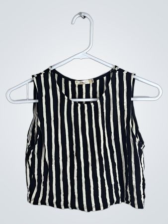 Heart ♥ Hips Black and White Striped Top