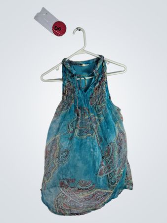 Blue Paisley Dress