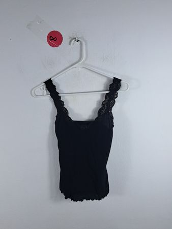 Black Lace Trim Camisole