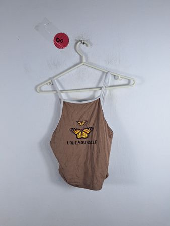 Brown Sleeveless Top