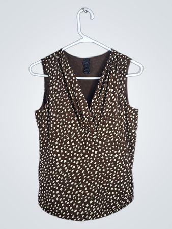 Brown Polka Dot Blouse
