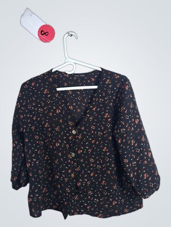 moa moa Floral Blouse