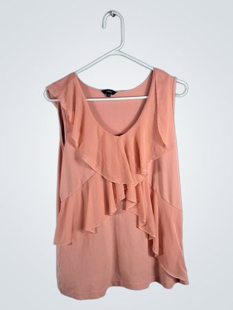 Wilfred Peach Ruffled Top