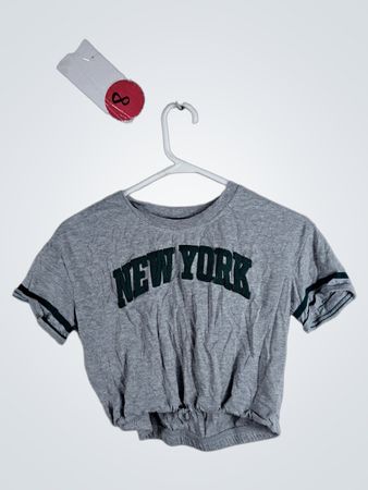 Limited Too Gray Cropped T-Shirt