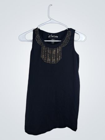 LC Couture Black Beaded Top