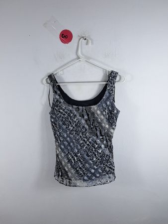Alex Evenings Snakeskin Pattern Tank Top