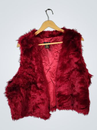 Red Fur Vest