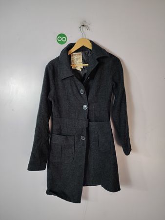Doki-Geki Women's Gray Wool Coat