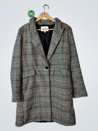 Kendall + Kylie Plaid Coat