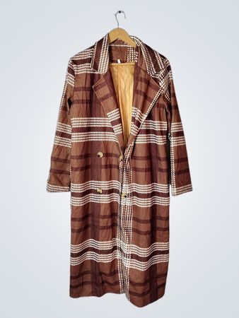 Brown Plaid Coat