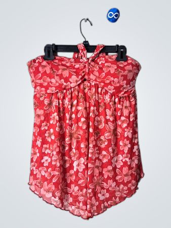 No Boundaries Red Floral Top