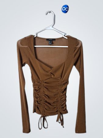 Brown Long Sleeve Top