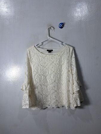 Liz Claiborne White Lace Blouse