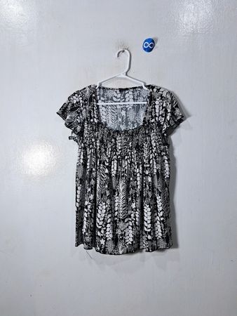 Black and White Floral Dress