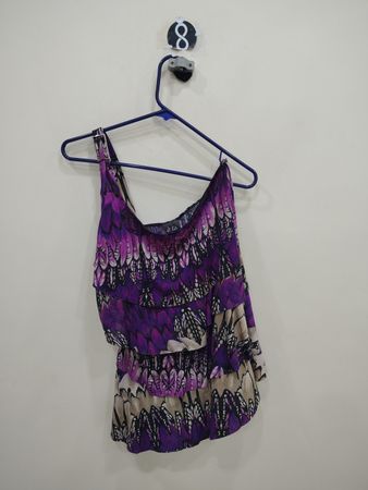 Purple Floral Blouse