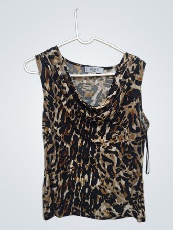 Kasper Petite Leopard Print Top
