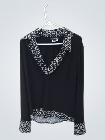 Frank Lyman Design Black and White Blouse