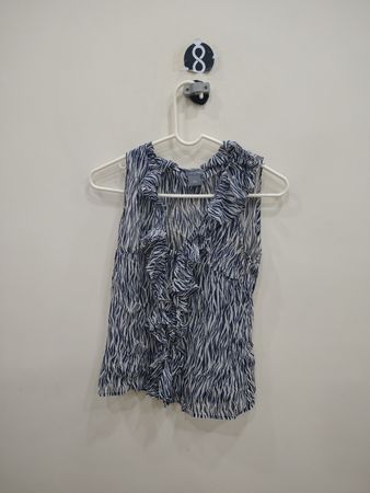 Ann Taylor Zebra Print Sleeveless Blouse