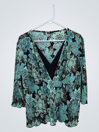 Blouse with Floral Pattern