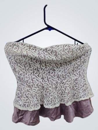 Papaya Strapless Lace Top