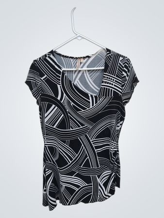 Susan Lawrence Black and White Top