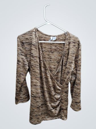 Brown Long-Sleeve Top