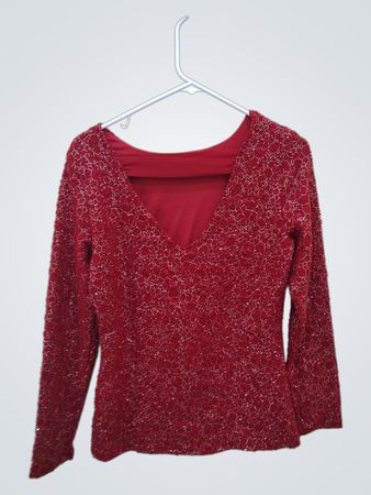 Red Beaded Top