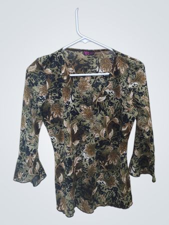Blouse with Floral Pattern