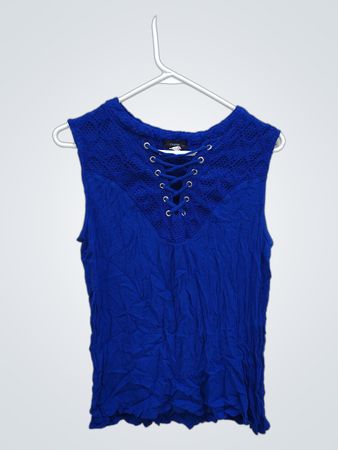Cocomo Blue Lace Top