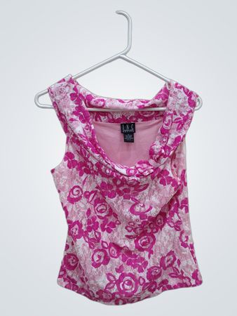 Pink Floral Blouse