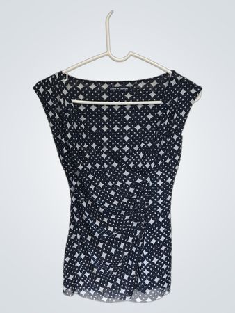 Cable & Gauge Black and White Top