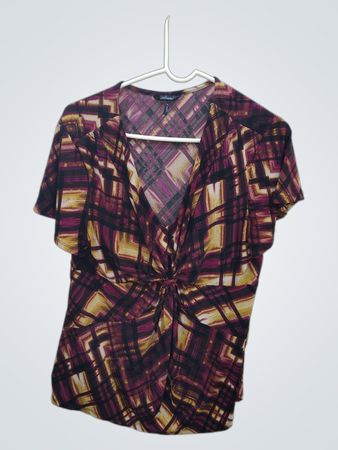 daisy fuentes Plaid Top