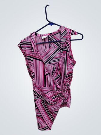 Pink Striped Leotard