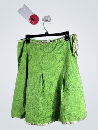 St. John's Bay Green Floral Print Skirt